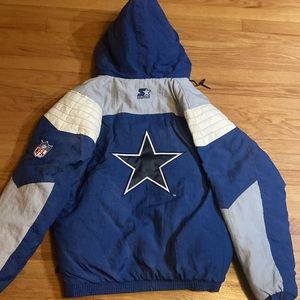 Dallas Cowboys starter quarter zip pullover jacket size XL